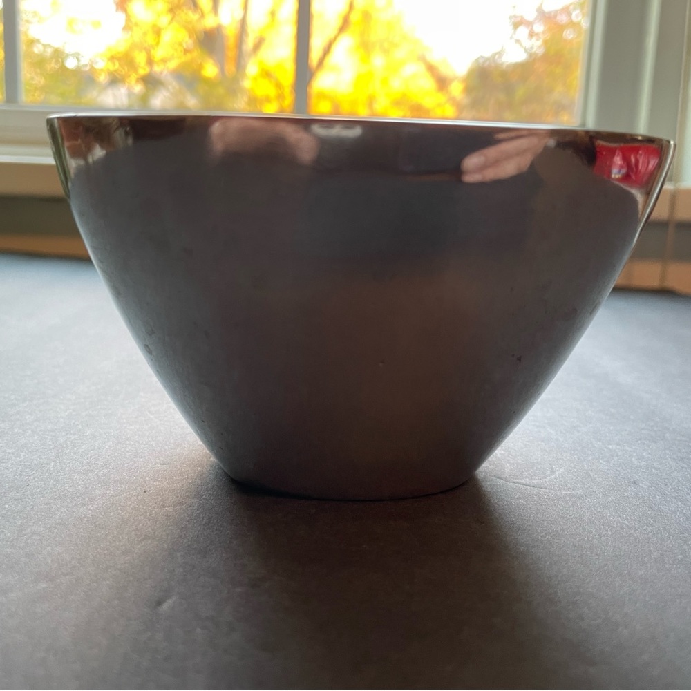 Made in Mexico silver dip dish.